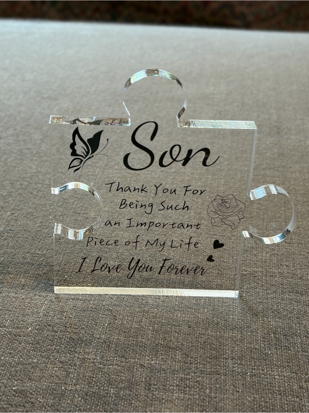 Son Acrylic Puzzle Piece Plaque Sentimental Gift with Box